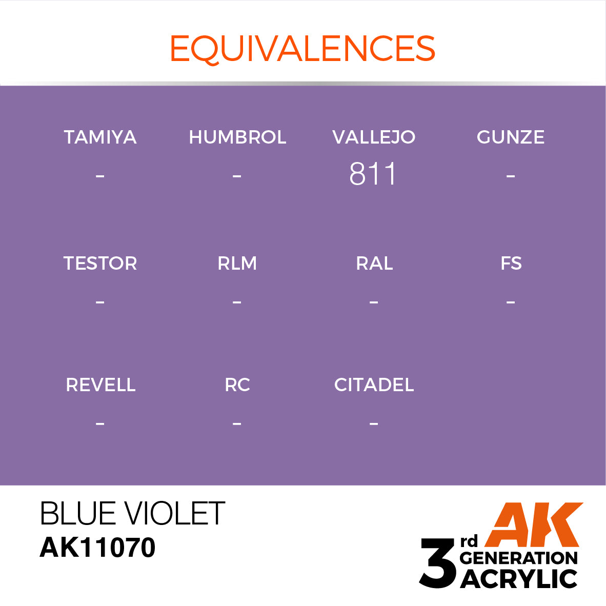 AK-11070 AK Interactive 3G Acrylic Blue Violet 17ml