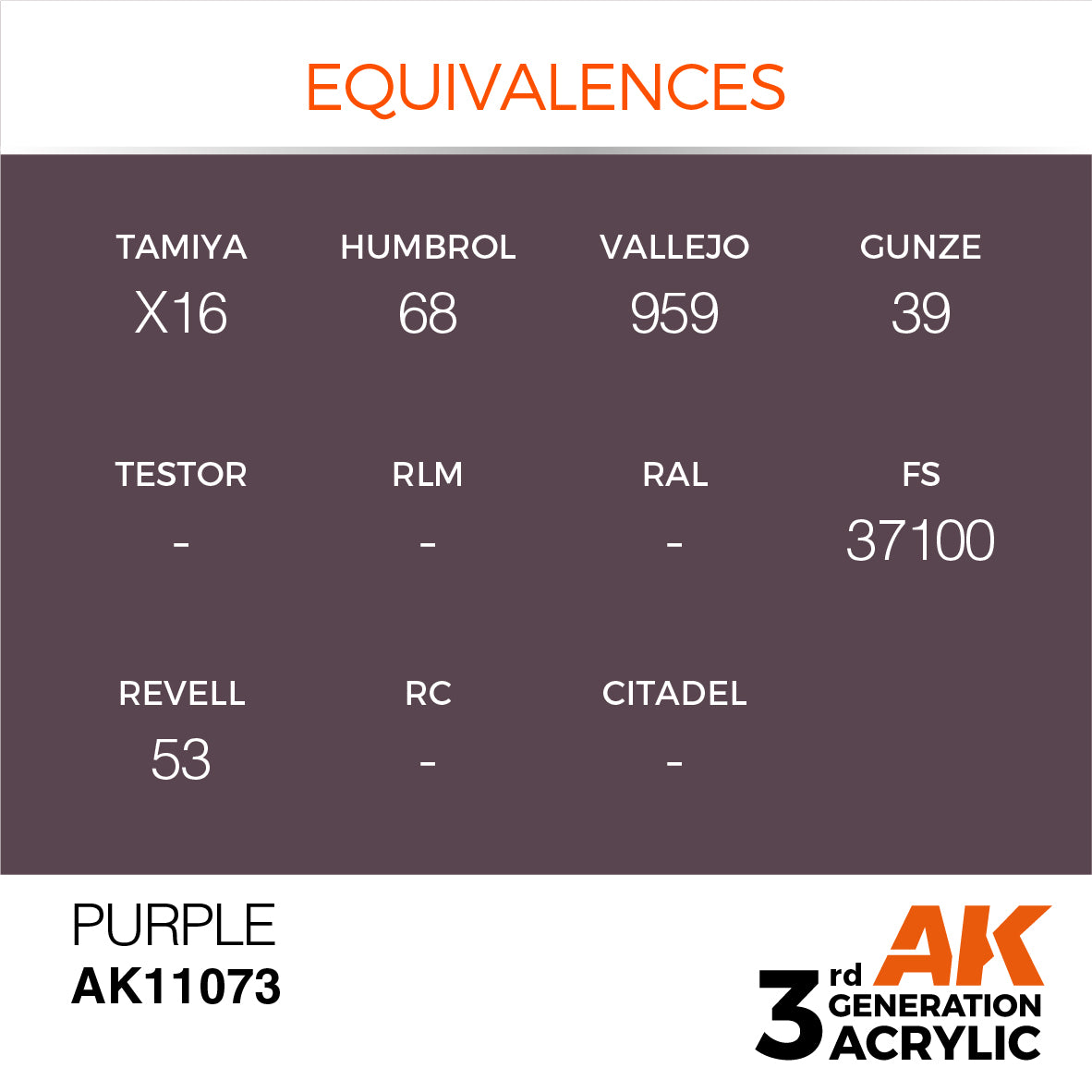 AK-11073 AK Interactive 3G Acrylic Purple 17ml