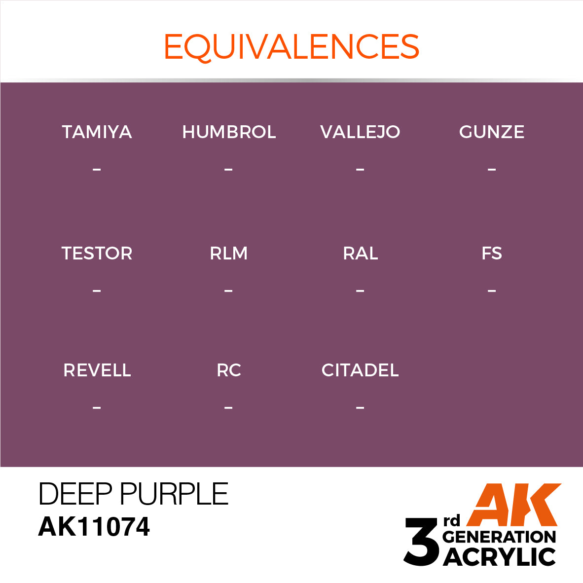 AK-11074 AK Interactive 3G Acrylic Deep Purple 17ml