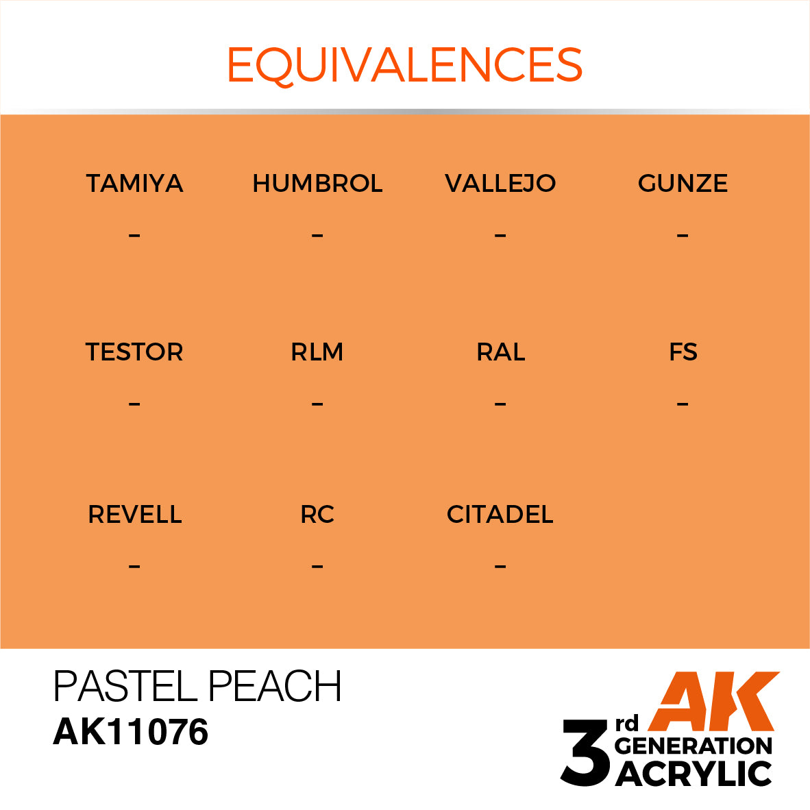 AK-11076 AK Interactive 3G Acrylic Pastel Peach 17ml