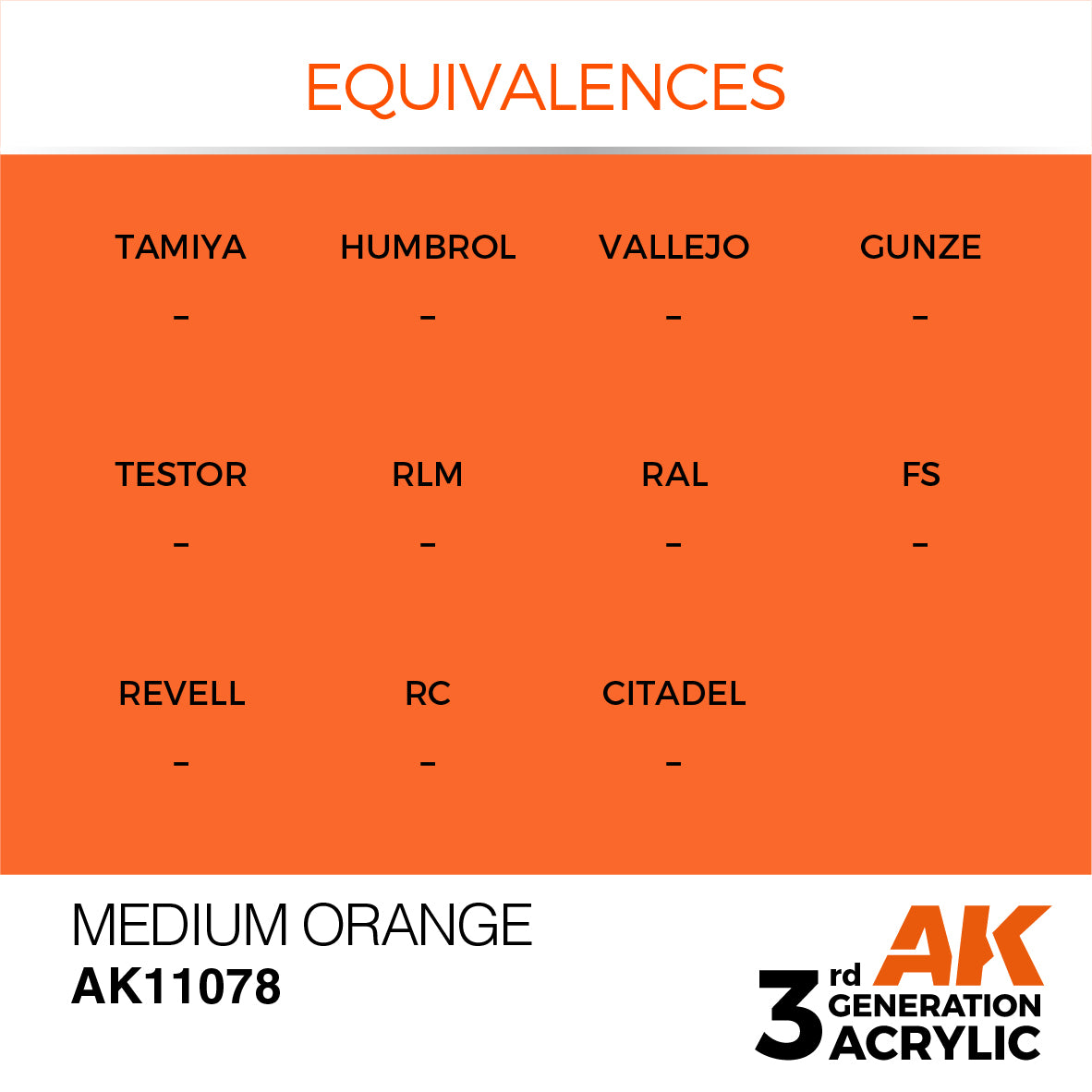 AK-11078 AK Interactive 3G Acrylic Medium Orange 17ml