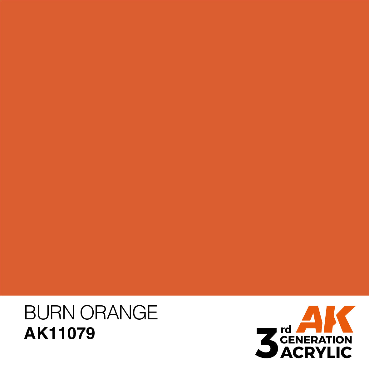 AK-11079 AK Interactive 3G Acrylic Burn Orange 17ml