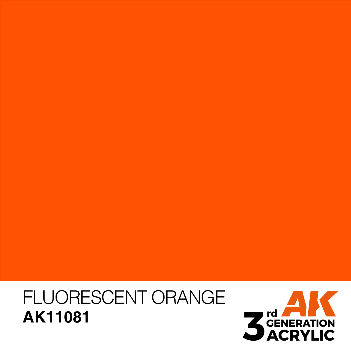 AK-11081 AK Interactive 3G Acrylic Fluorescent Orange 17ml