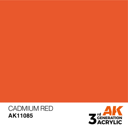 AK-11085 AK Interactive 3G Acrylic Cadmium Red 17ml