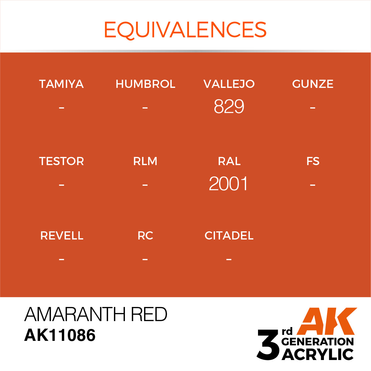 AK-11086 AK Interactive 3G Acrylic Amaranth Red 17ml