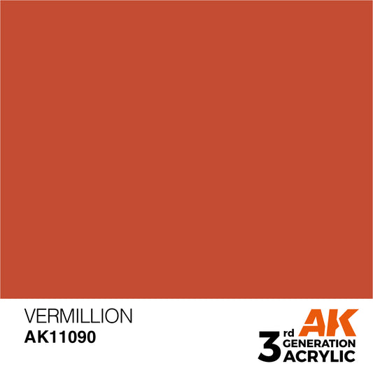 AK-11090 AK Interactive 3G Acrylic Vermillion 17ml