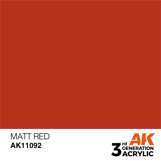 AK-11092 AK Interactive 3G Acrylic Matt Red 17ml