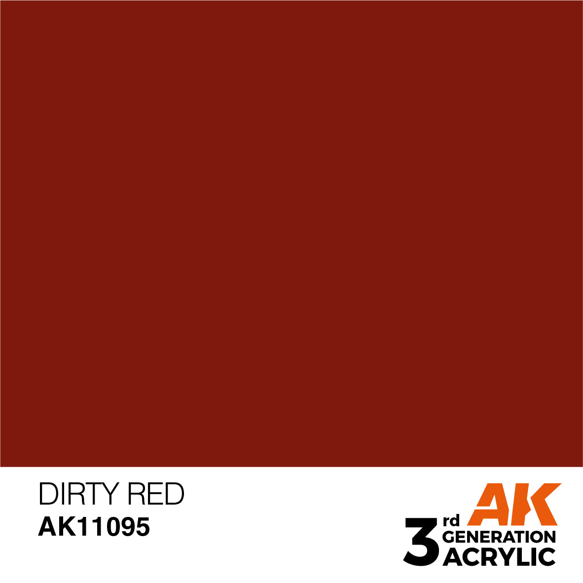 AK-11095 AK Interactive 3G Acrylic Dirty Red 17ml