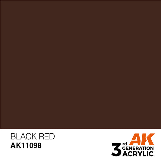 AK-11098 AK Interactive 3G Acrylic Black Red 17ml