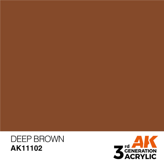 AK-11102 AK Interactive 3G Acrylic Deep Brown 17ml