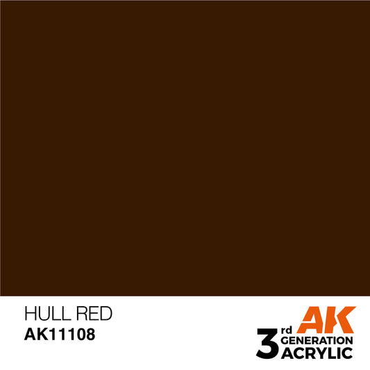 AK-11108 AK Interactive 3G Acrylic Hull Red 17ml