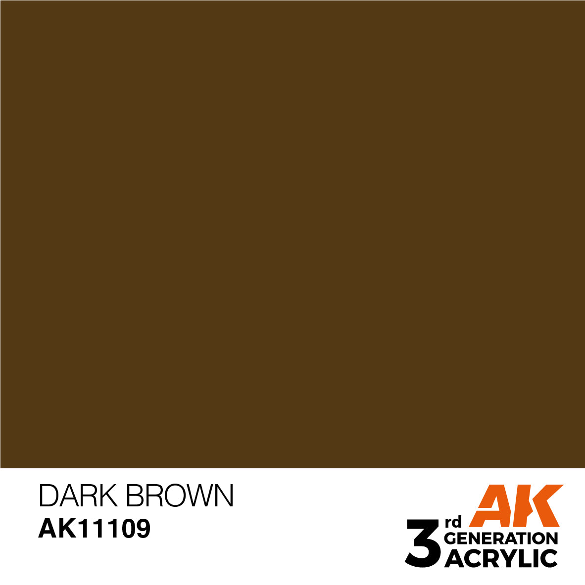 AK-11109 AK Interactive 3G Acrylic Dark Brown 17ml