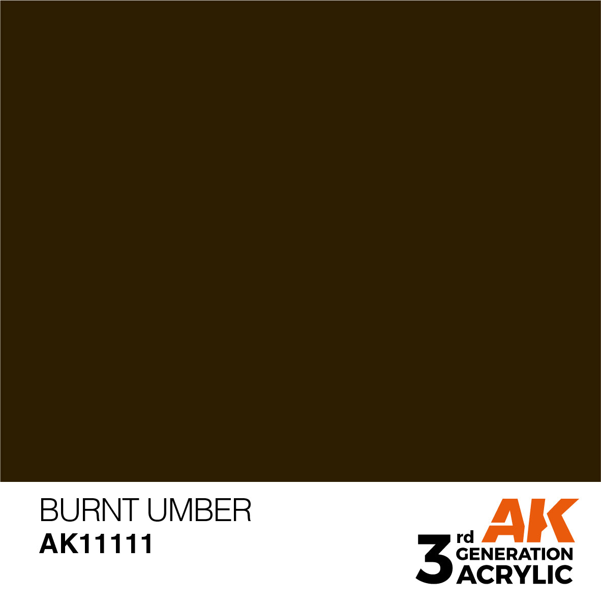 AK-11111 AK Interactive 3G Acrylic Burnt Umber 17ml