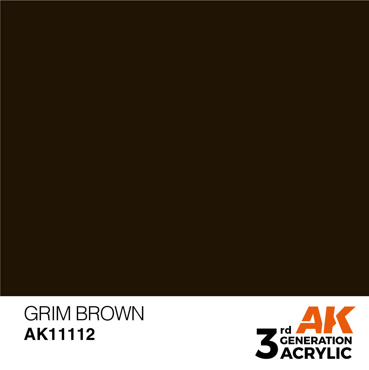 AK-11112 AK Interactive 3G Acrylic Grim Brown 17ml