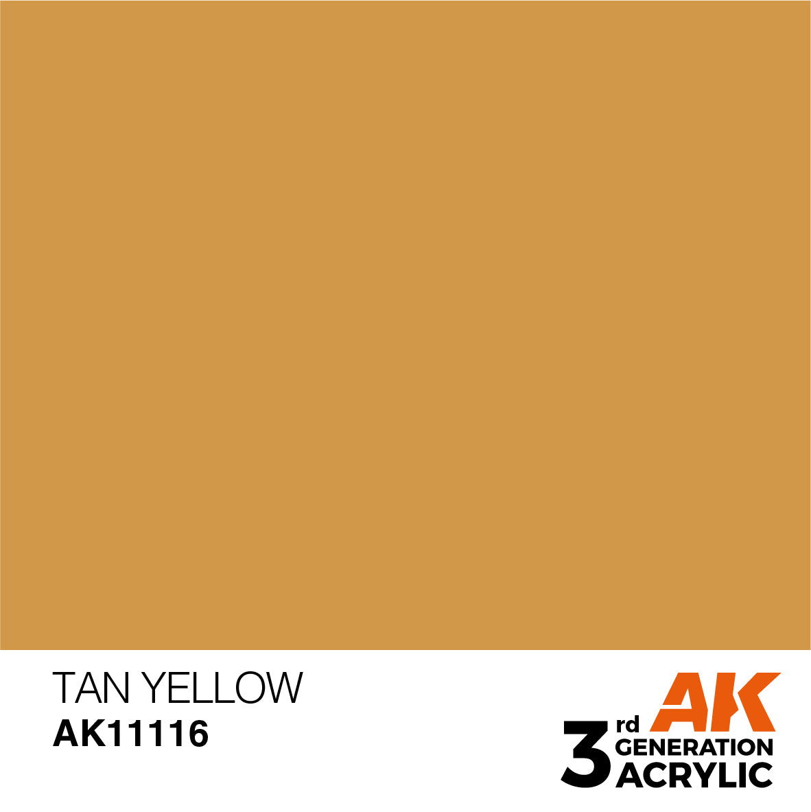 AK-11116 AK Interactive 3G Acrylic Tan Yellow 17ml