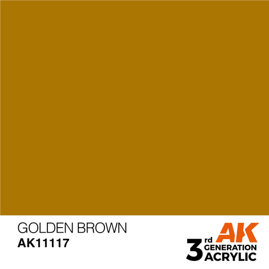 AK-11117 AK Interactive 3G Acrylic Golden Brown 17ml