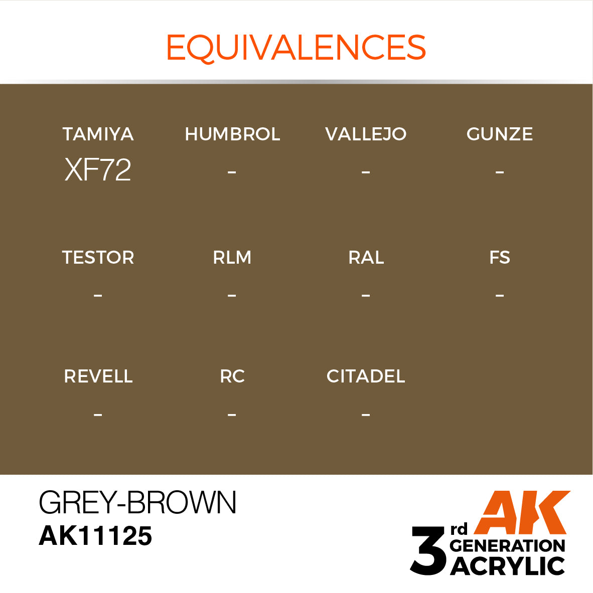 AK-11125 AK Interactive 3G Acrylic Grey-Brown 17ml