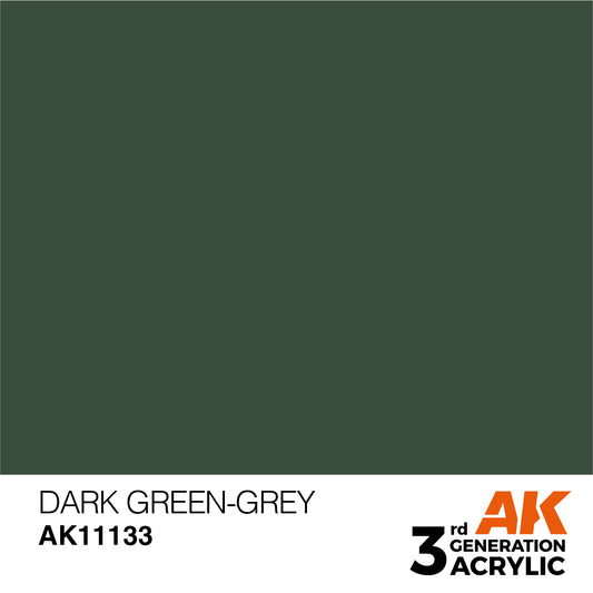 AK-11133 AK Interactive 3G Acrylic Dark Green-Grey 17ml