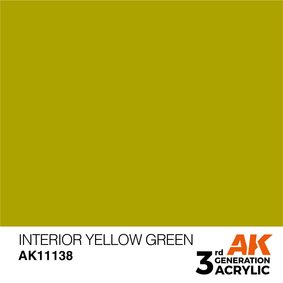 AK-11138 AK Interactive 3G Acrylic Interior Yellow Green 17ml