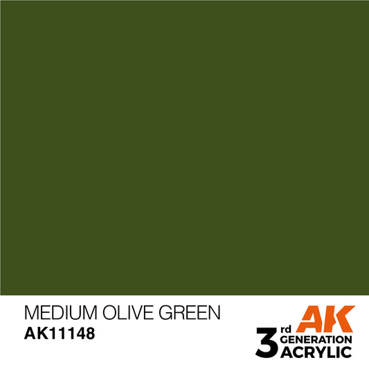 AK-11148 AK Interactive 3G Acrylic Medium Olive Green 17ml