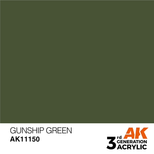 AK-11150 AK Interactive 3G Acrylic Gunship Green 17ml