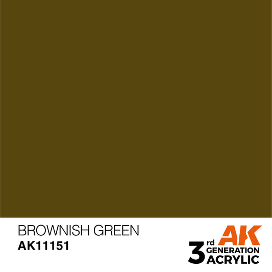 AK-11151 AK Interactive 3G Acrylic Brownish Green 17ml