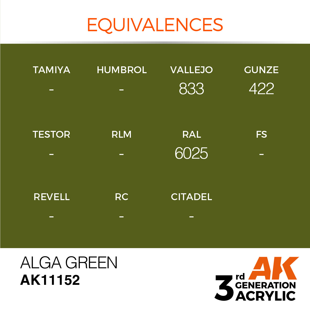 AK-11152 AK Interactive 3G Acrylic Alga Green 17ml