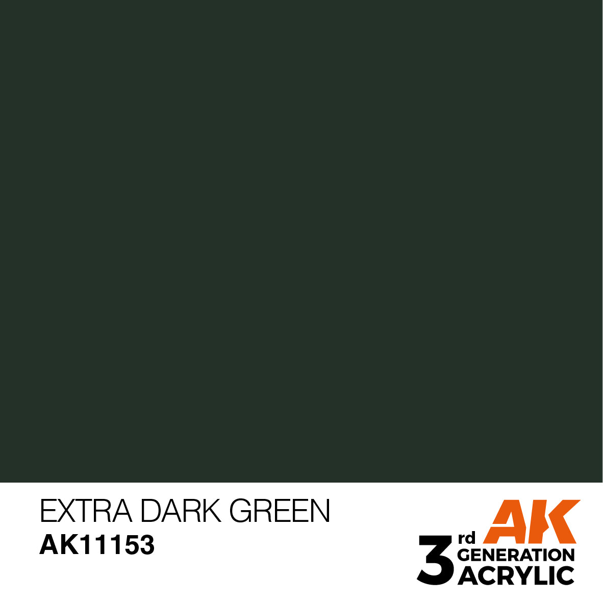 AK-11153 AK Interactive 3G Acrylic Extra Dark Green 17ml