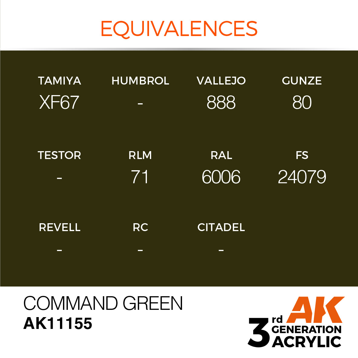 AK-11155 AK Interactive 3G Acrylic Command Green 17ml