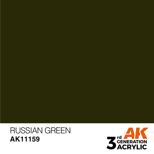 AK-11159 AK Interactive 3G Acrylic Russian Green 17ml