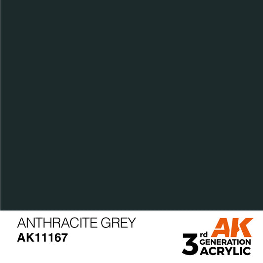 AK-11167 AK Interactive 3G Acrylic Anthracite Grey 17ml