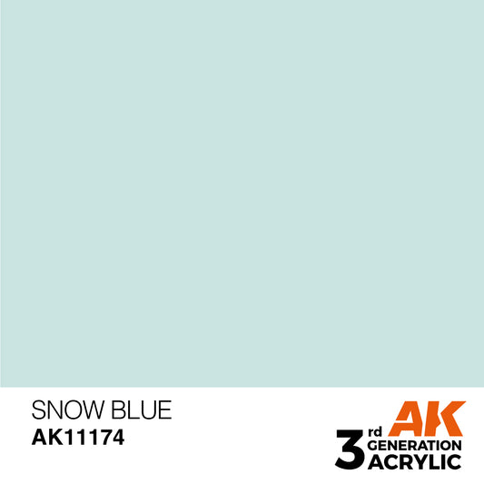 AK-11174 AK Interactive 3G Acrylic Snow Blue 17ml