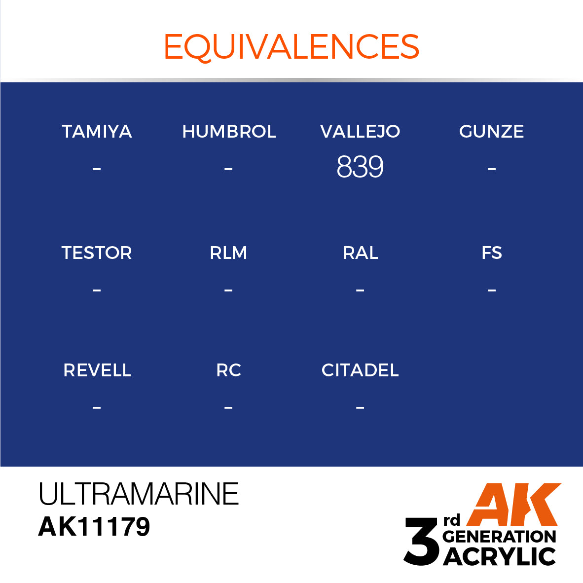 AK-11179 AK Interactive 3G Acrylic Ultramarine 17ml