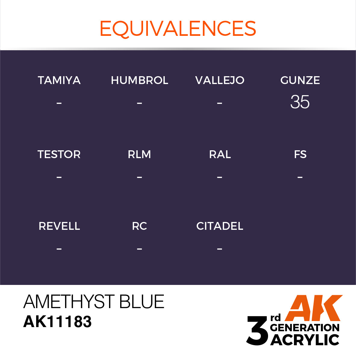 AK-11183 AK Interactive 3G Acrylic Amethyst Blue 17ml