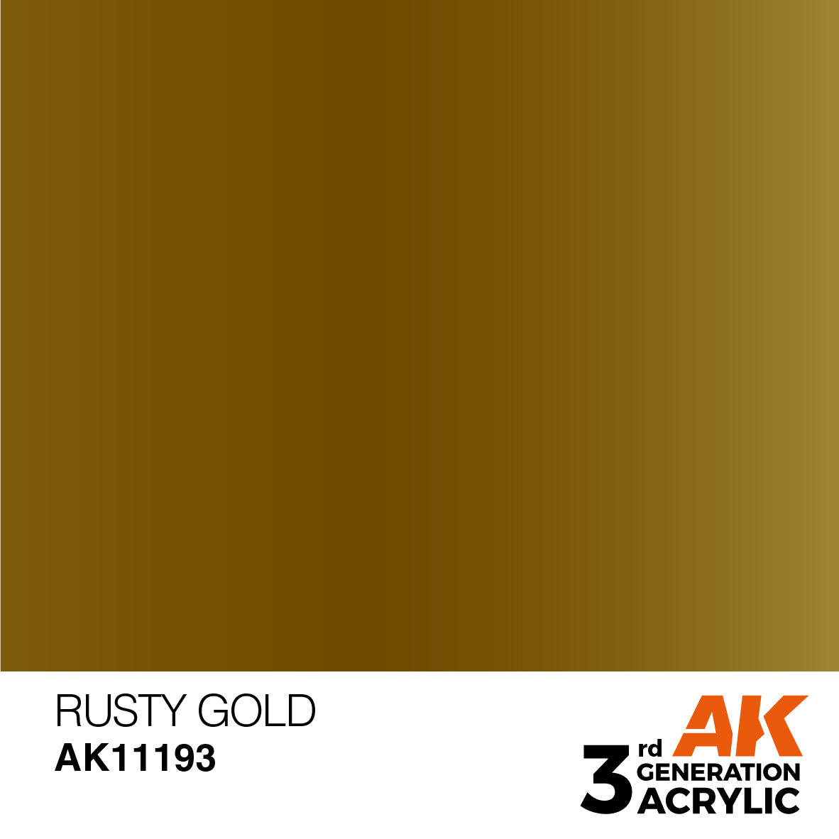 AK-11193 AK Interactive 3G Acrylic Rusty Gold 17ml