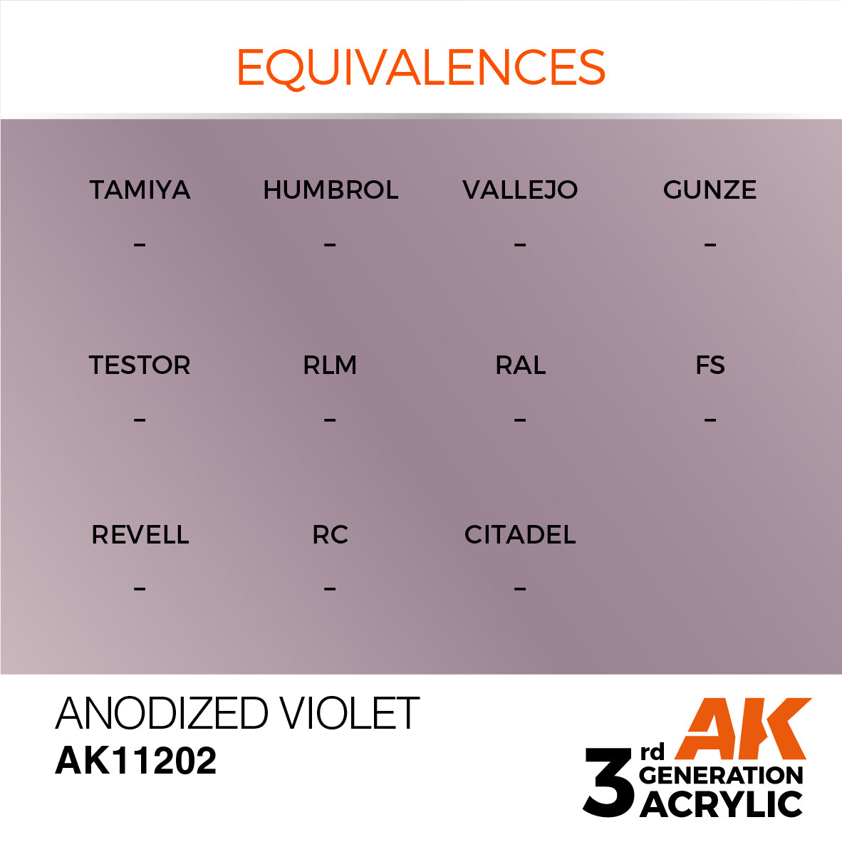 AK-11202 AK Interactive 3G Acrylic Anodized Violet 17ml