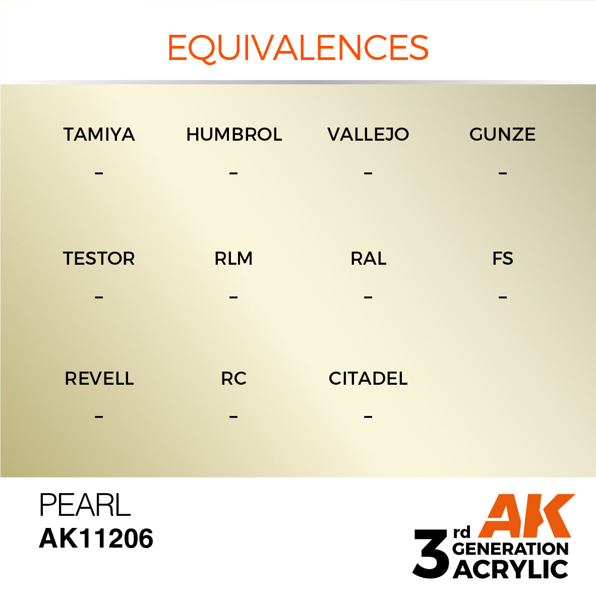 AK-11206 AK Interactive 3G Acrylic Pearl 17ml