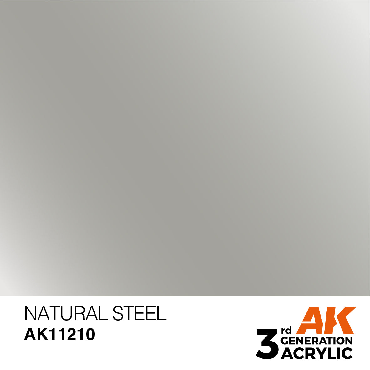 AK-11210 AK Interactive 3G Acrylic Natural Steel 17ml