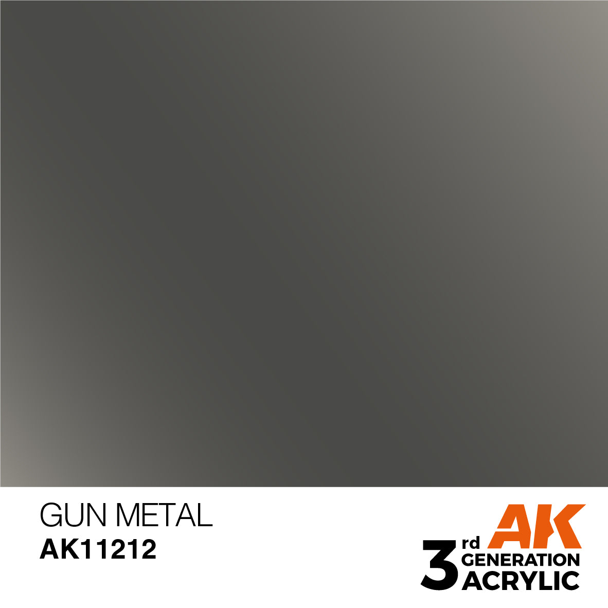 AK-11212 AK Interactive 3G Acrylic Gun Metal 17ml