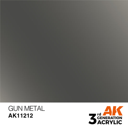 AK-11212 AK Interactive 3G Acrylic Gun Metal 17ml