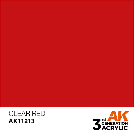 AK-11213 AK Interactive 3G Acrylic Clear Red 17ml