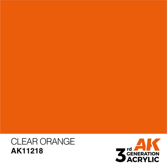 AK-11218 AK Interactive 3G Acrylic Clear Orange 17ml