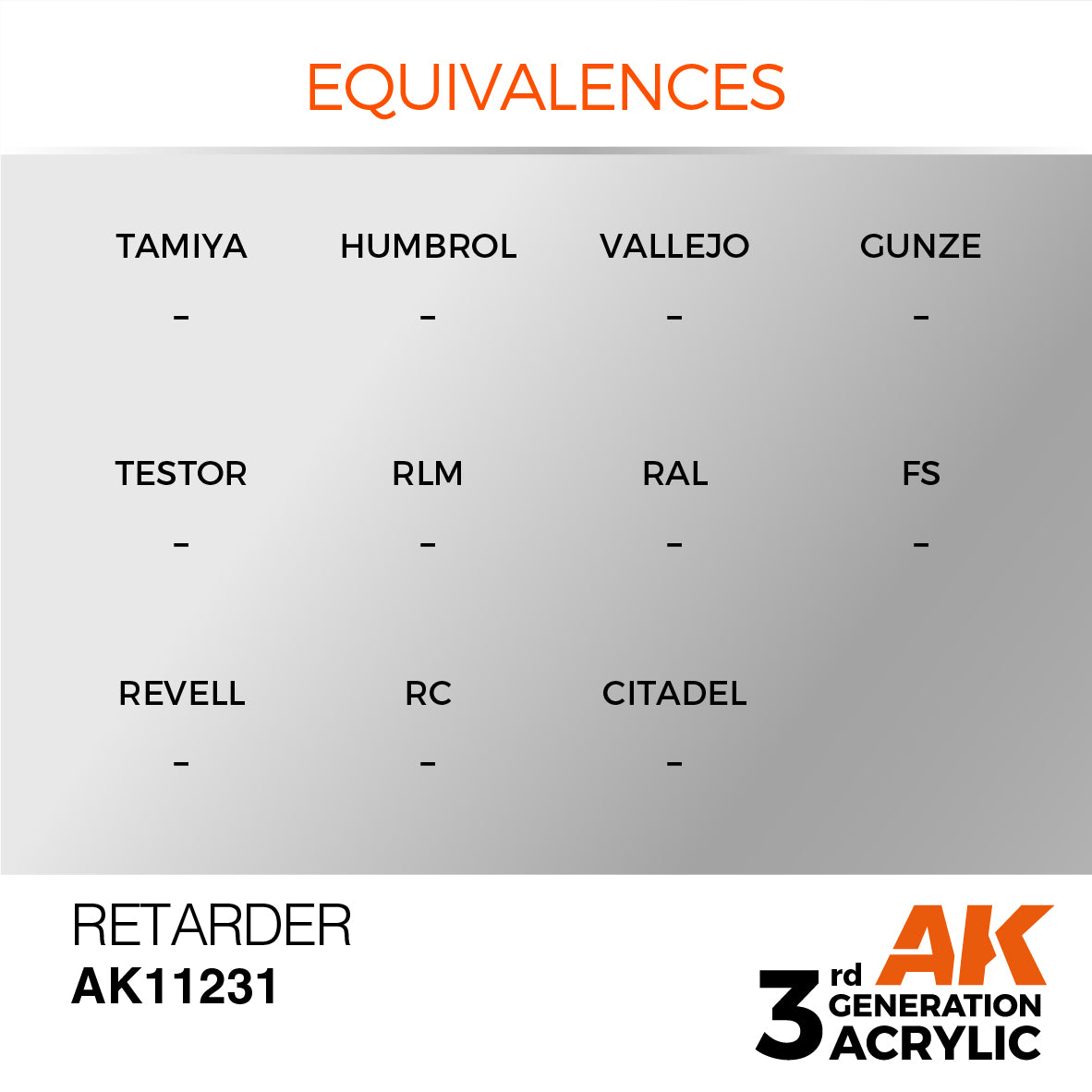 AK-11231 AK Interactive 3G Acrylic Retarder 壓克力緩乾劑 17ml