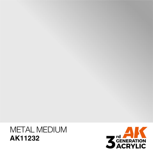 AK-11232 AK Interactive 3G Acrylic Metal Medium 17ml