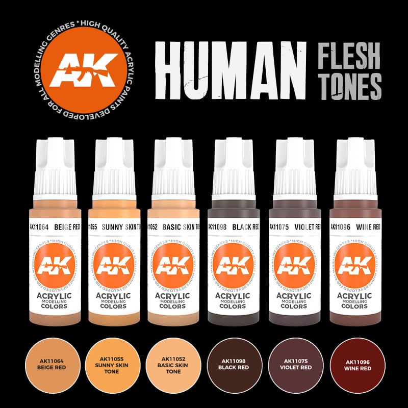 AK11603 - Human Flesh Tones (PRE-ORDER)