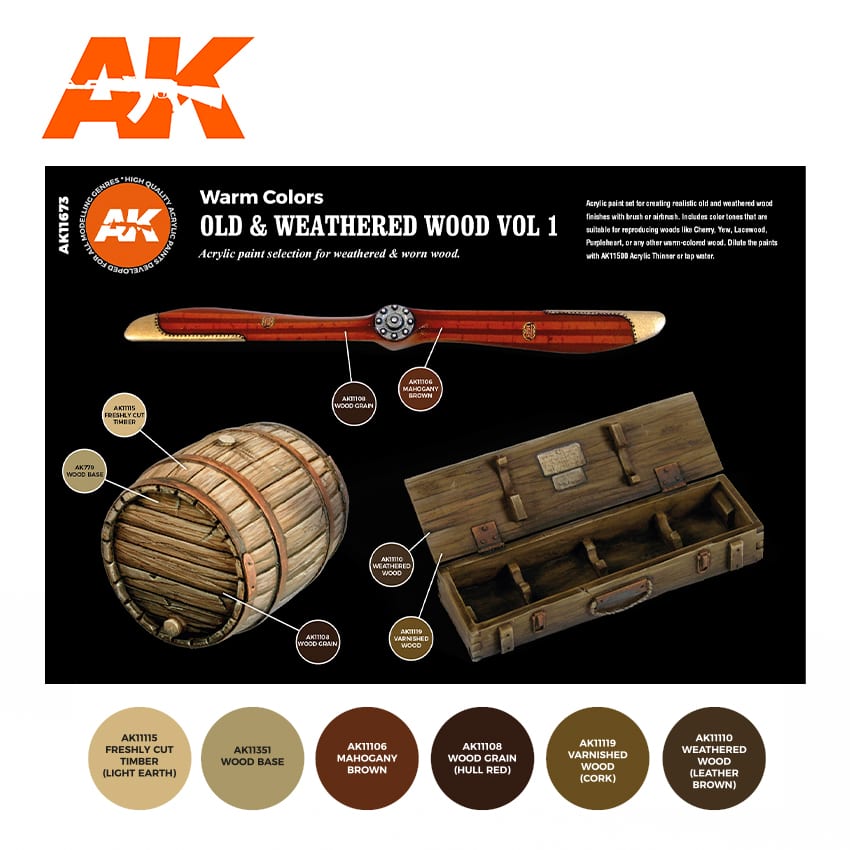 AK11673 - Old & Weathered Wood Vol 1 (PRE-ORDER)