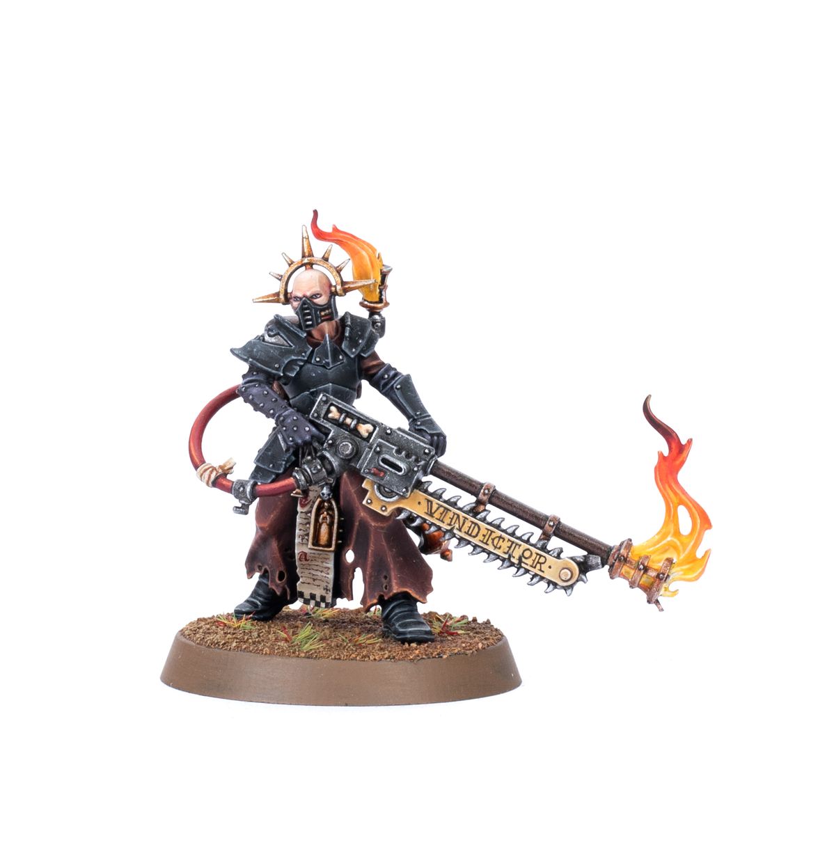 Adepta Sororitas: Ministorum Priest With Vindicator - 修女會：國教牧師裝備懲惡者