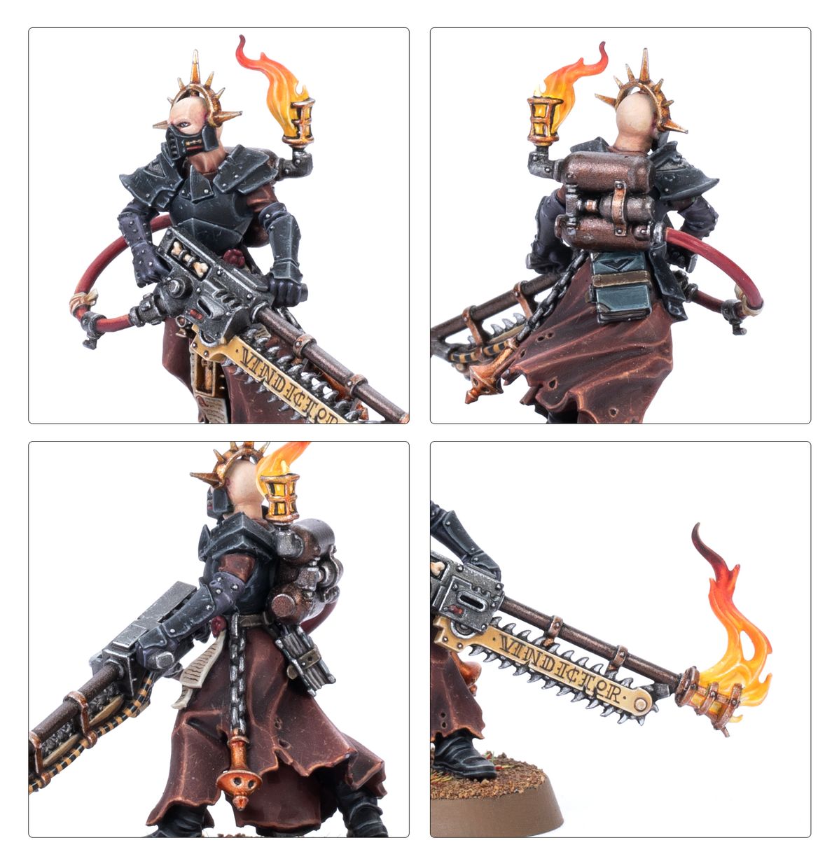 Adepta Sororitas: Ministorum Priest With Vindicator - 修女會：國教牧師裝備懲惡者