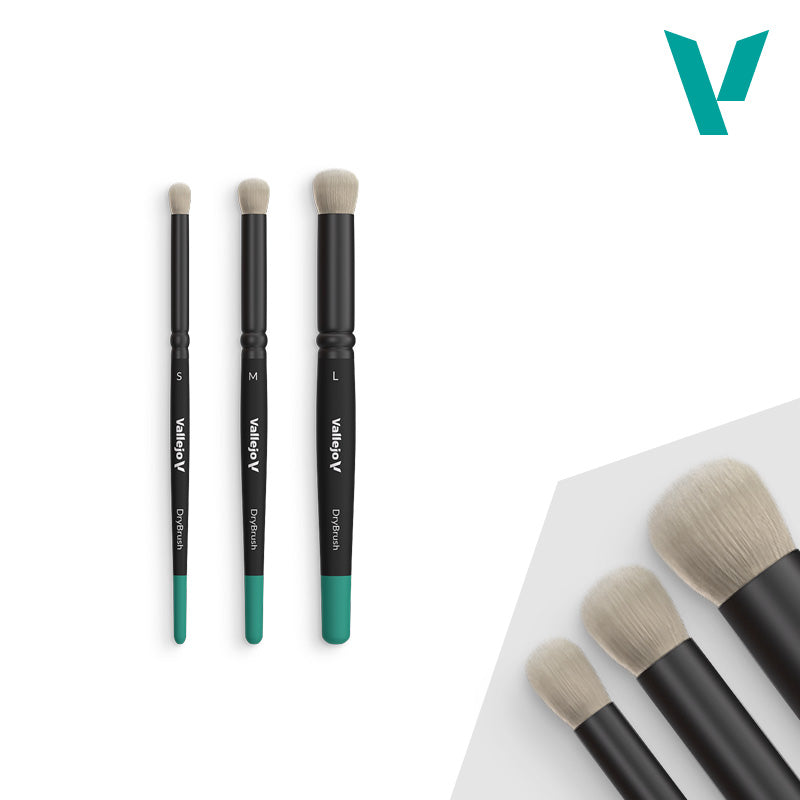 畫筆 -  乾刷系列 - 乾刷套裝(小,中,大) - Dry Brush Set - Natural Hair (S, M & L)