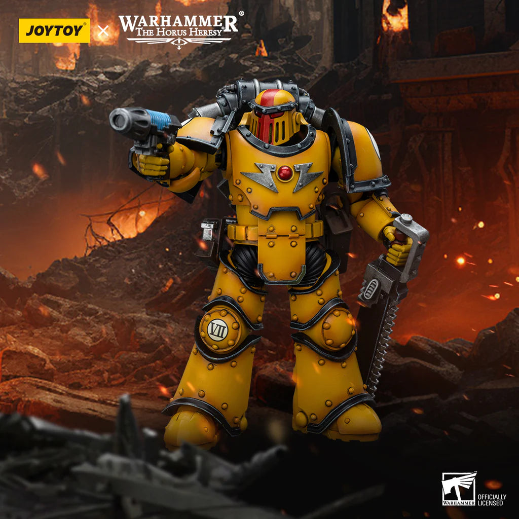 JoyToy: Imperial Fists - Legion MkIII Despoiler Squad - Sergeant with Plasma Pistol - 帝国之拳 - MkIII军团掠夺者小队 - 装备等离子枪的军士